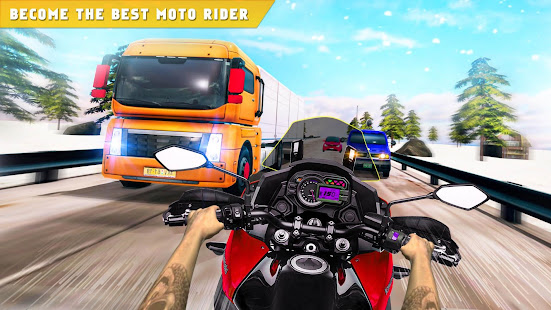 Extreme Highway Traffic Bike Race : Moto Racing screenshots apk mod 4