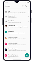 screenshot of OnePlus Messages