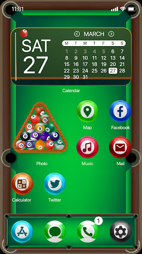 Android application Wow Billiard Game - Icon Pack screenshort