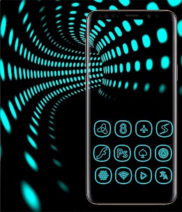 Neon icon pack ligth Blue them APK (Patched) 3