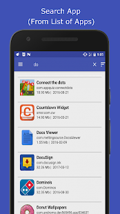 Aperçu de l'application