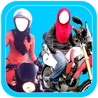 Hijab Girl Bike Photo Suit