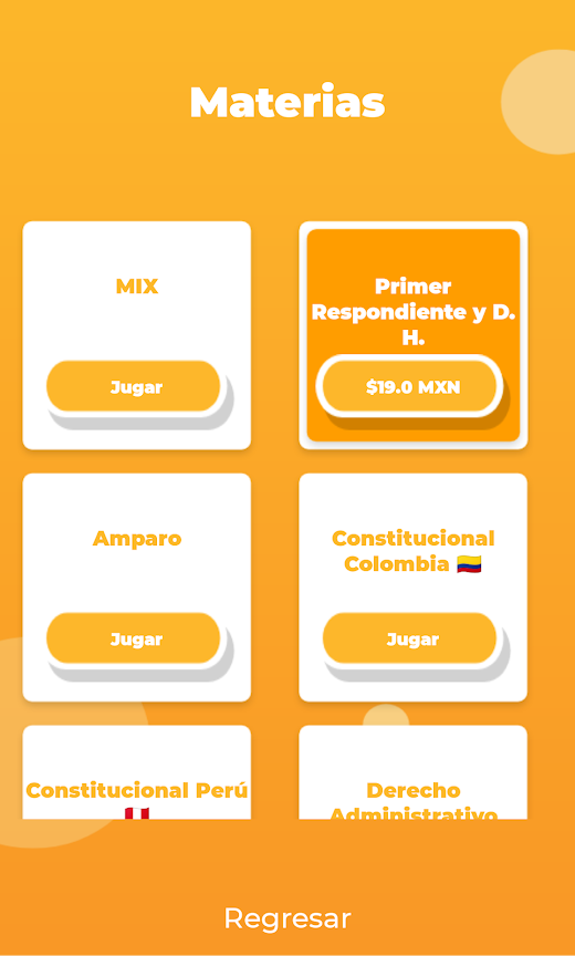 Android application Legaton screenshot