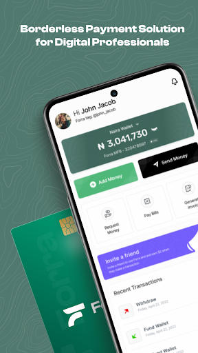 Android application Forra Finance screenshort