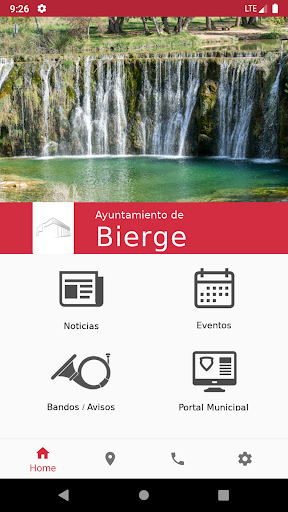 Android application Ayuntamiento de Bierge screenshort