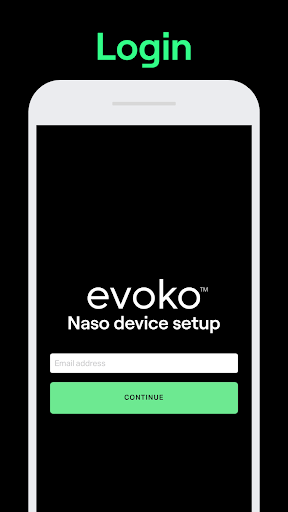 Android application Naso device setup screenshort