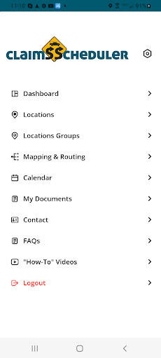 Claims Scheduler Screen 2