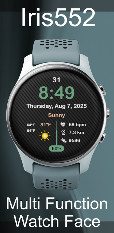 #2. Iris552 Multi-Function Digital (Android) Podle: Iriswatchfaces