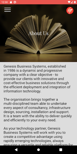 Genesis Business Systems Screen 2