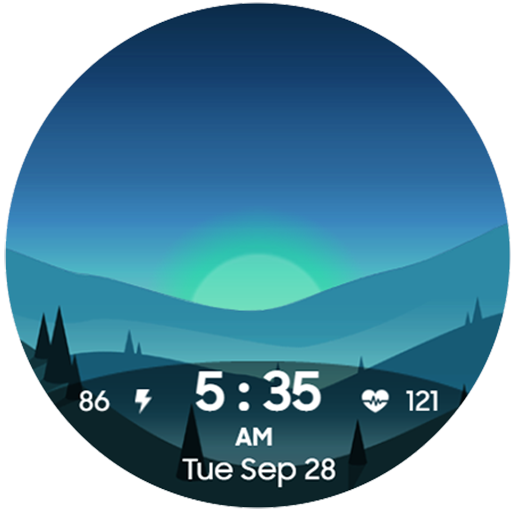 Time Scene7 Digital Watch Face logo