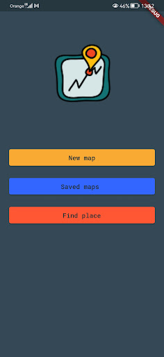 Android application FlutterMapToy screenshort