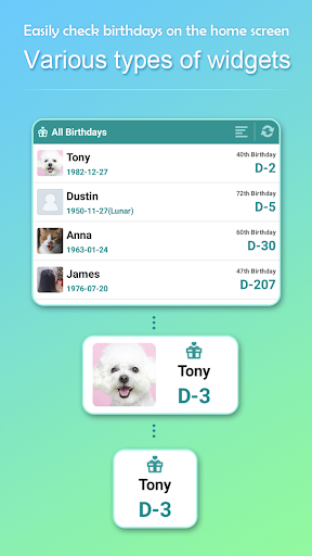 Birthday Manager Screen 2