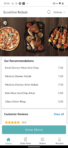 Sunshine Kebab Screen 2