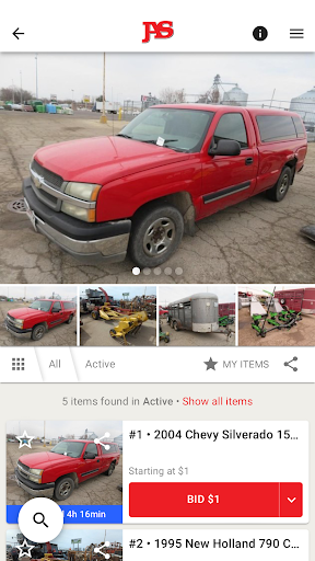Jones Auction Service Screen 3