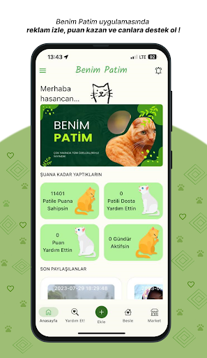 Android application Benim Patim screenshort