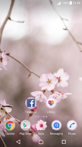 Android application Spring Theme For Xperia screenshort