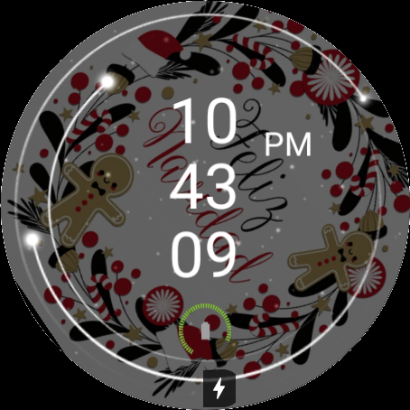 Android application Esfera Reloj Feliz Navidad screenshort