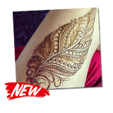 Skin design henna icon