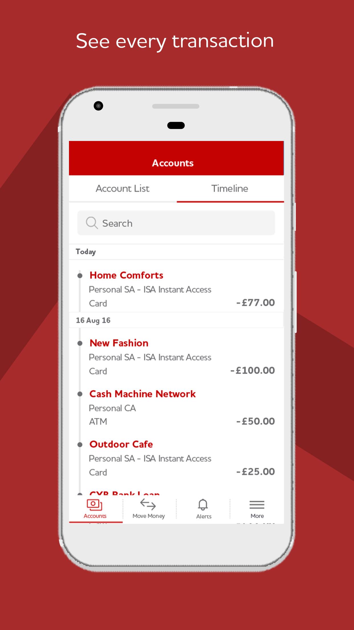 Android application Clydesdale Bank Mobile Banking screenshort