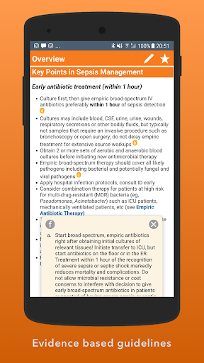 Sepsis Clinical Guide  screenshots 2