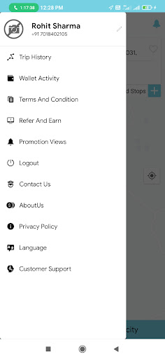 Android application Go User App screenshort