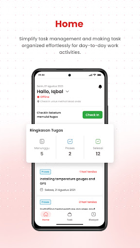Android application MyTask - TransTRACK.ID screenshort