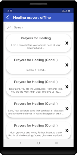 Android application Healing prayers offline screenshort