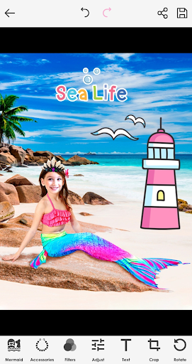 Mermaid Photo Editor Screen 3