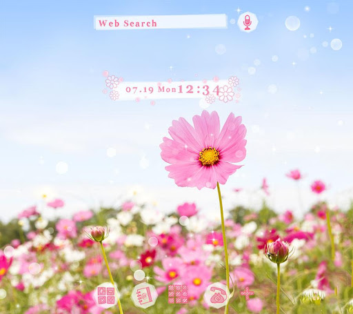 Pink Cosmos Theme +HOME Screenshot 1 - AppWisp.com