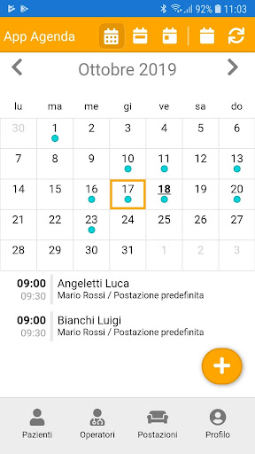 Android application Agenda del dentista screenshort