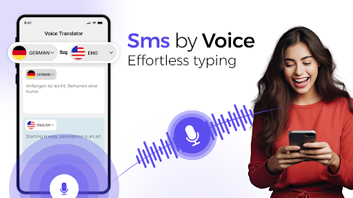 Android application Voice SMS Typing: SMS by Voice screenshort