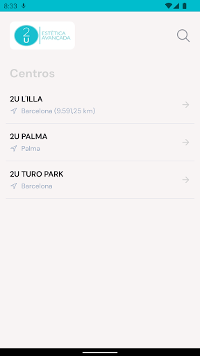 Android application ESTETICA2U screenshort