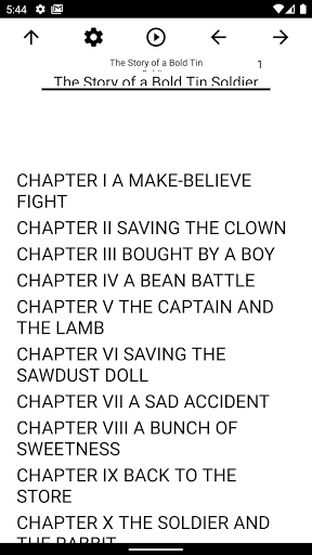 Android application Book, The Story of a Bold Tin screenshort