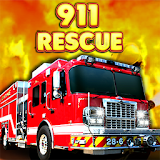 911 fire rescue truck 2018 3d icon