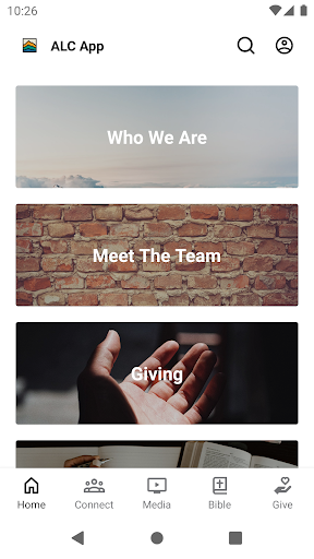 Android application Abundant Life Church App screenshort