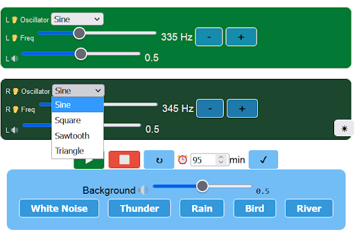 Binaural Beats Waves Generator Screen 3