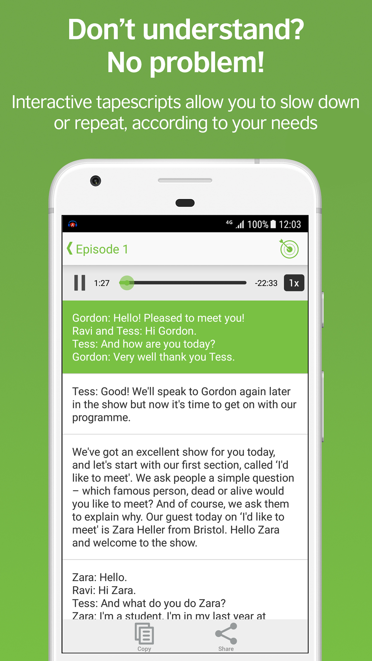Android application LearnEnglish Podcasts - Free English listening screenshort