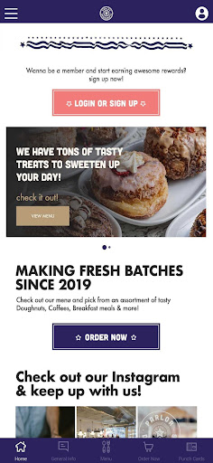 Parlor Doughnuts Screen 2