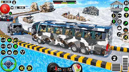 Bus Simulator Army Bus Driving Screen 3