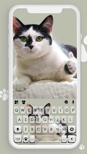 Android application Cat Thumbs Up Keyboard Backgro screenshort