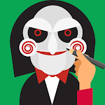 Cover Image of ダウンロード How to Draw Horror Characters step by step. Scary 1.0.1 APK