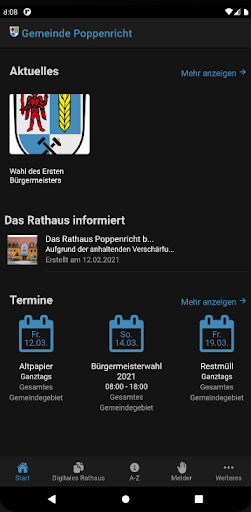 Rathaus App Poppenricht Screen 3