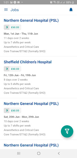 NHSP:Connect Screen 3