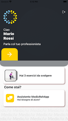 MedicRehApp Screen 2