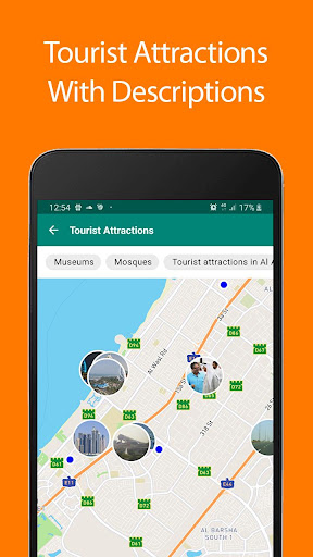 Android application United Arab Emirates Map and T screenshort