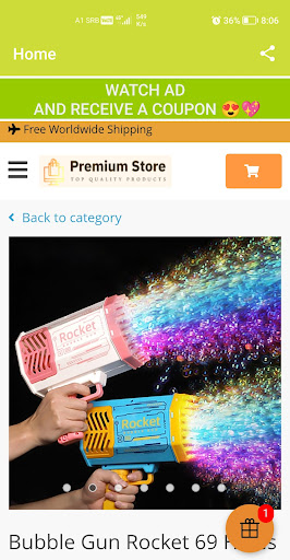 Bubble Gun Shooter Toy Shop Screen 3
