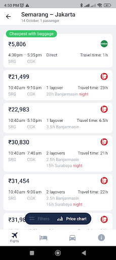 Android application DealzFlight screenshort