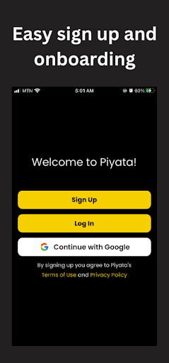 Android application Piyata Business screenshort