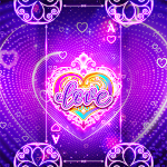 Cover Image of Download Rainbow Neon Heart - Wallpaper  APK