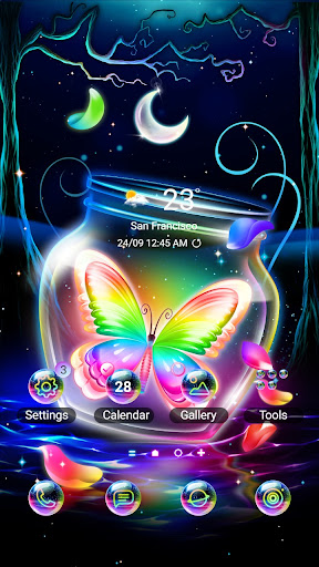 Android application Rainbow Butterfly - Wallpaper screenshort